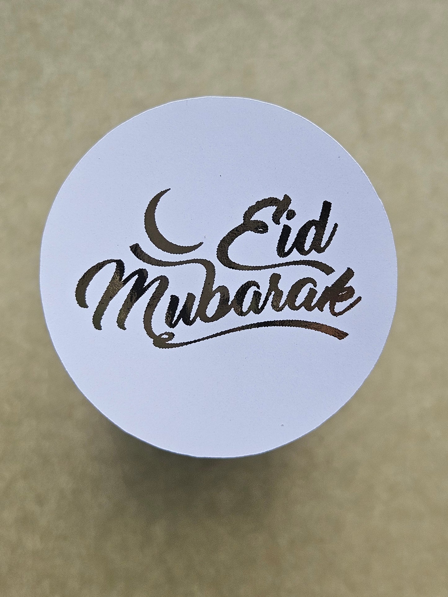 Foiled Eid Mubarak Stickers- 4.5cm