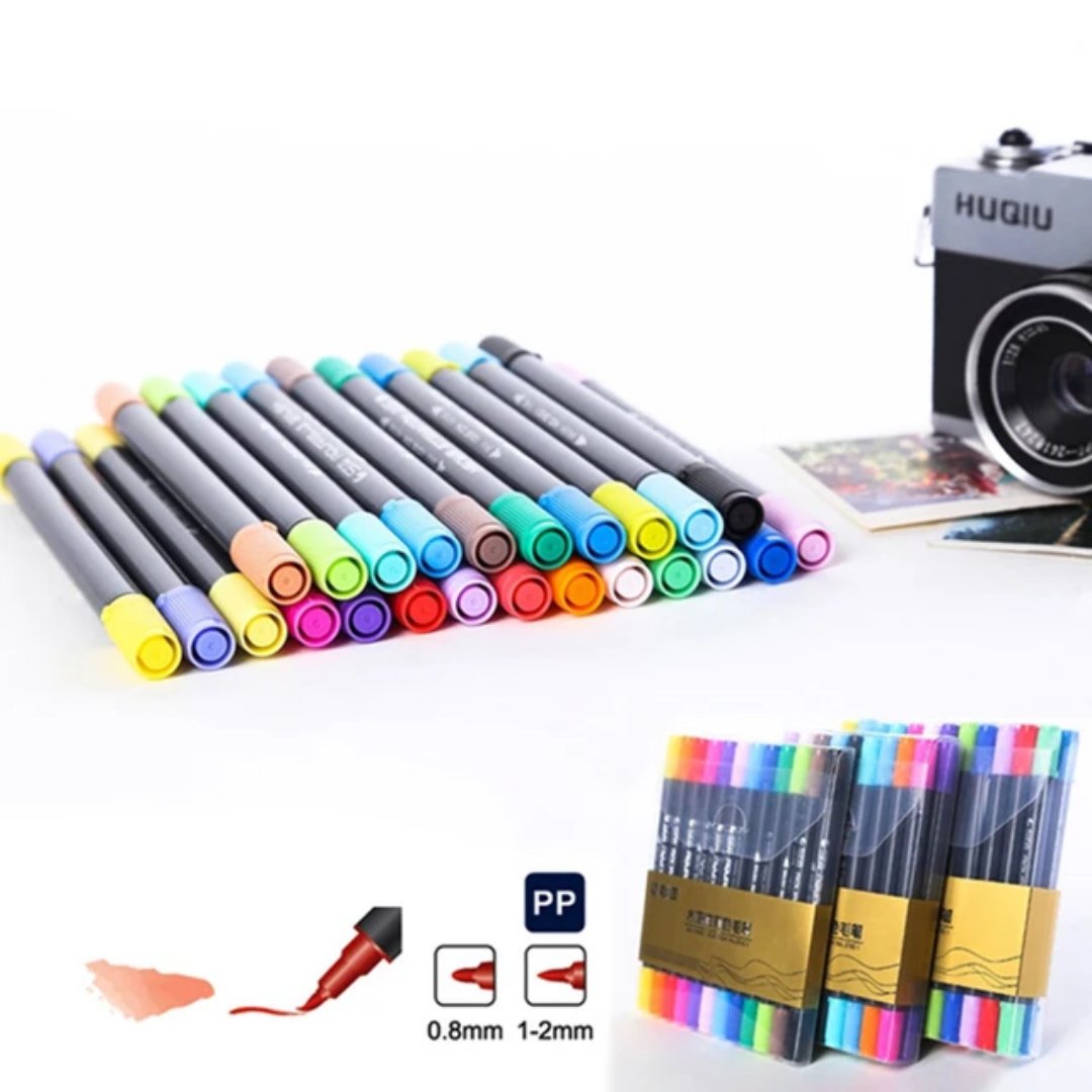 80pc STA Dual tipped Brush Markers