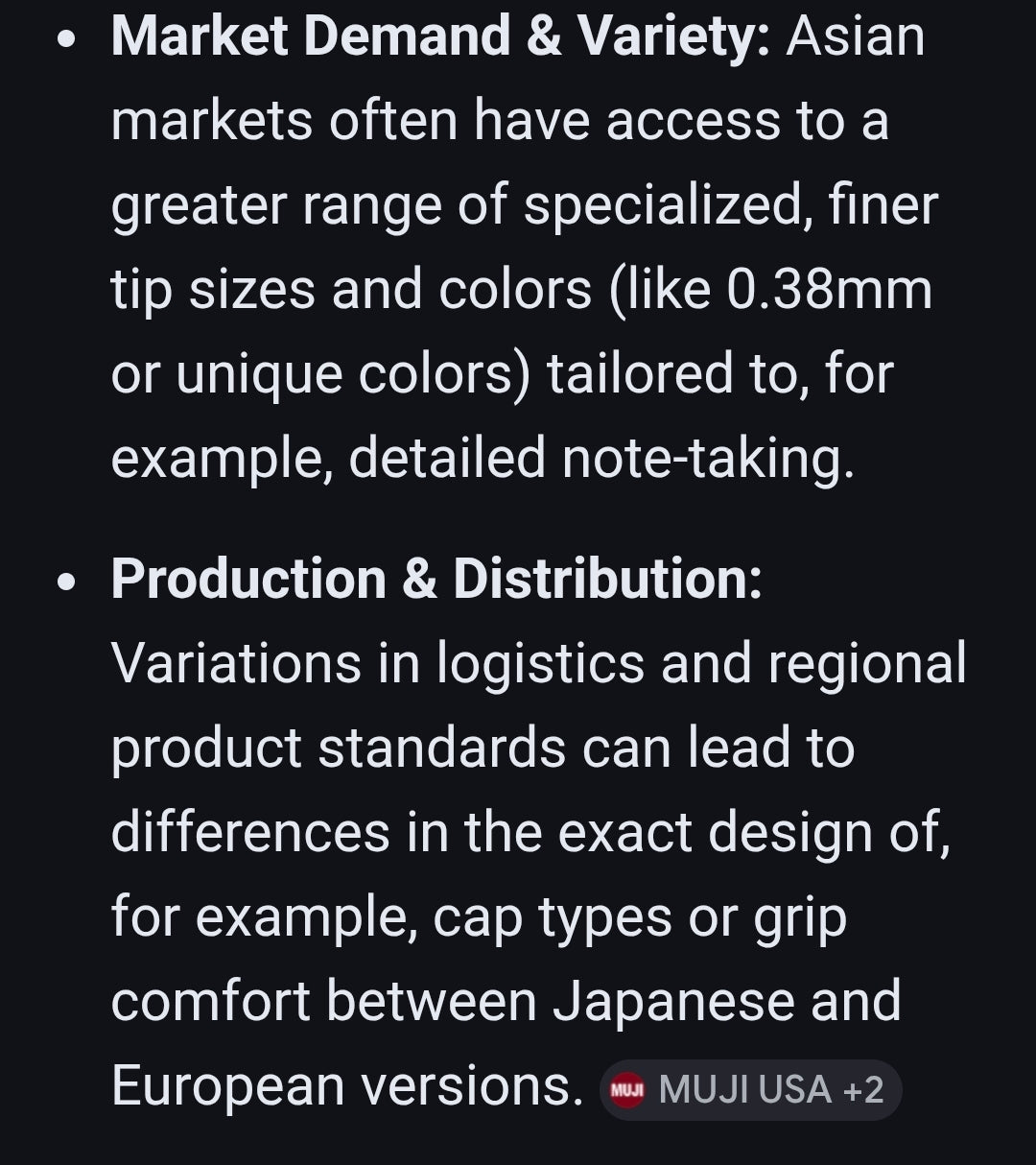 Original MUJI Pen- Black