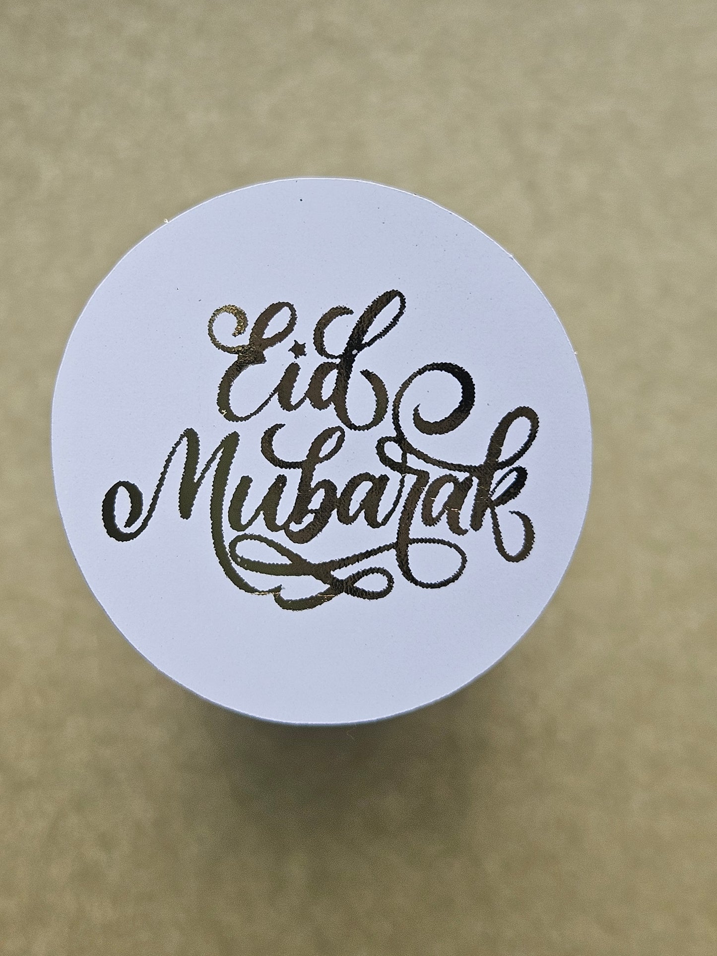 Foiled Eid Mubarak Stickers- 4.5cm
