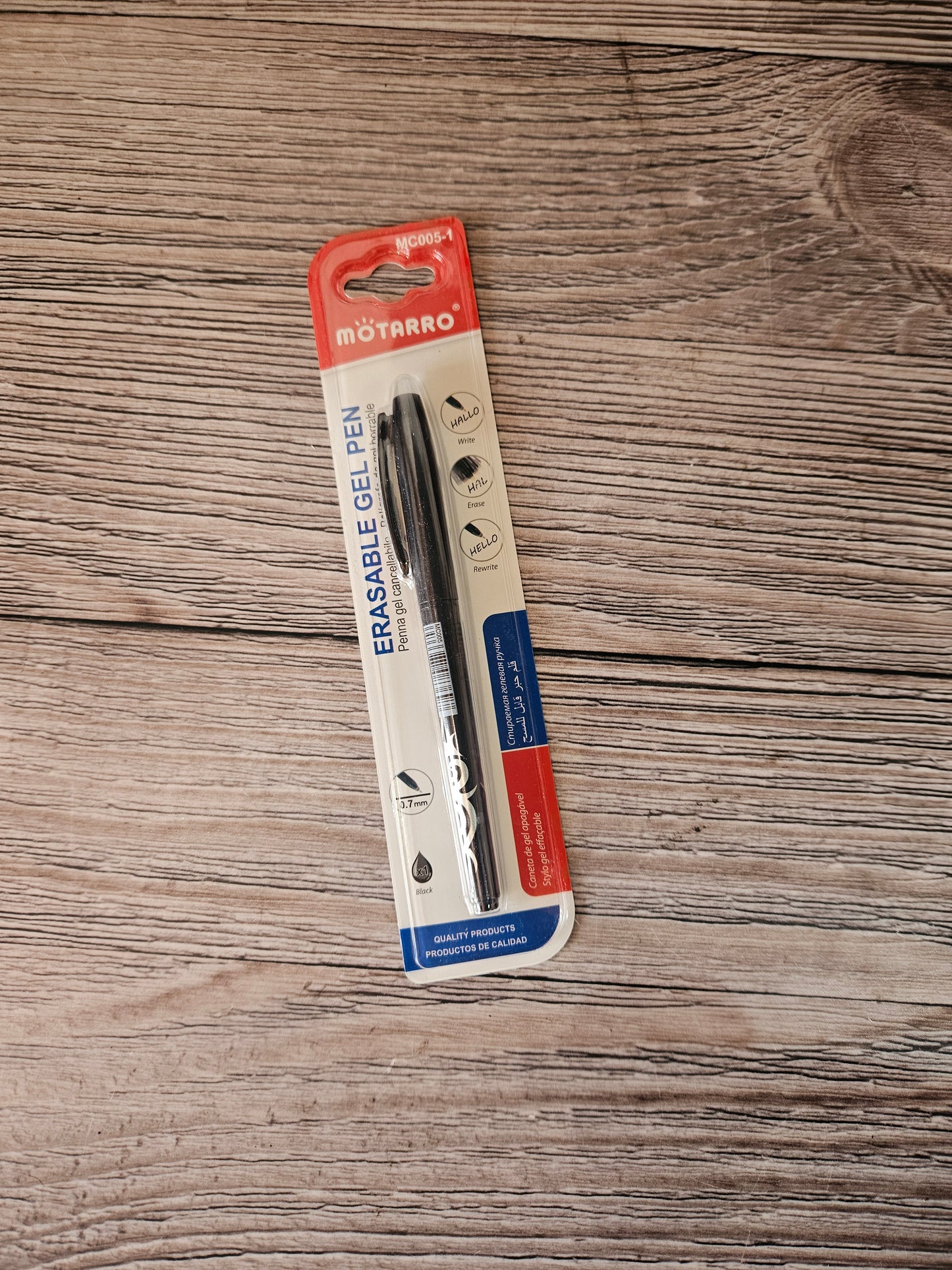 Motarro Erasable Black Ink Pen