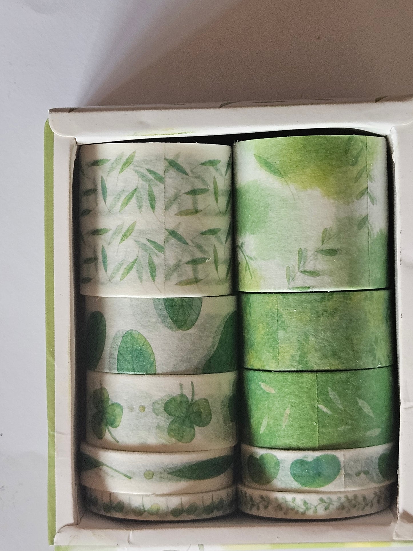 10pc Green Washi Set