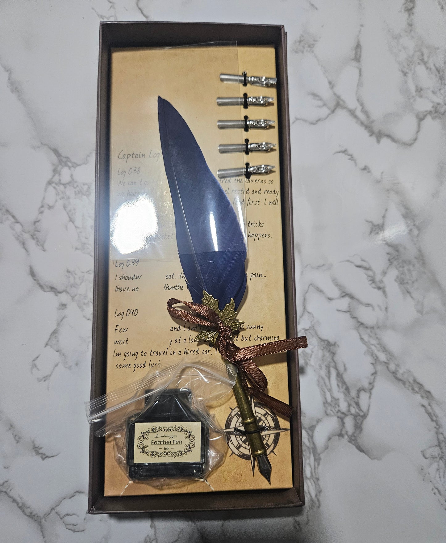 Feather Dip Pen Set