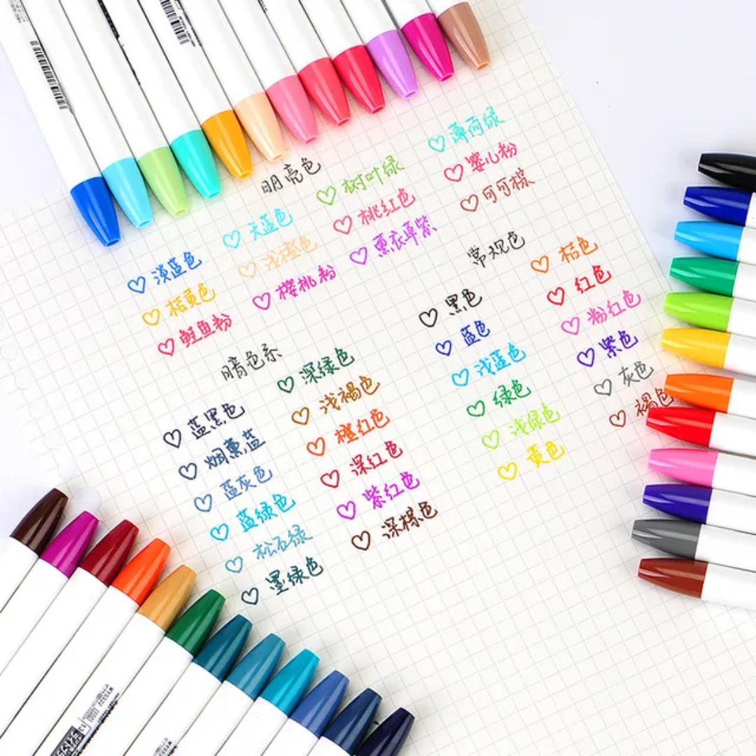 36pc ZEBRA Clickart Markers