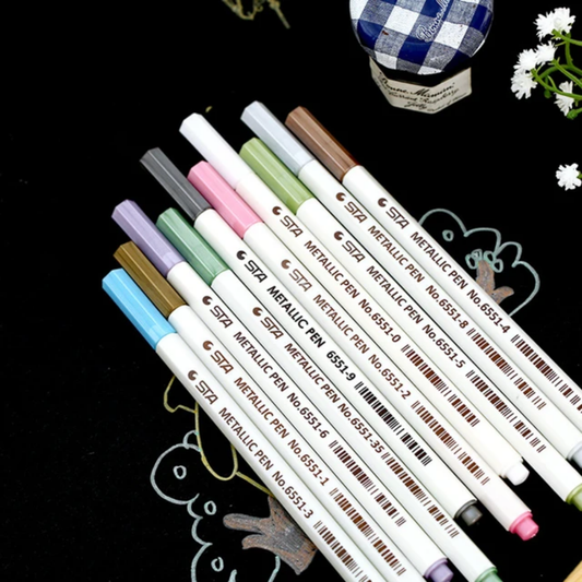 10pc STA Metallic Markers