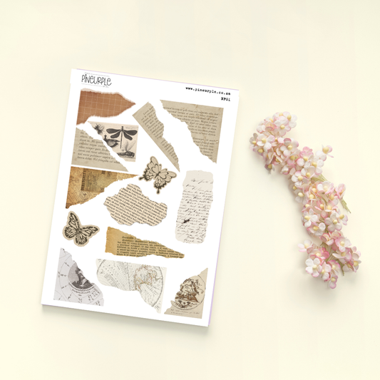 A5 Journal Sticker Sheet NP01