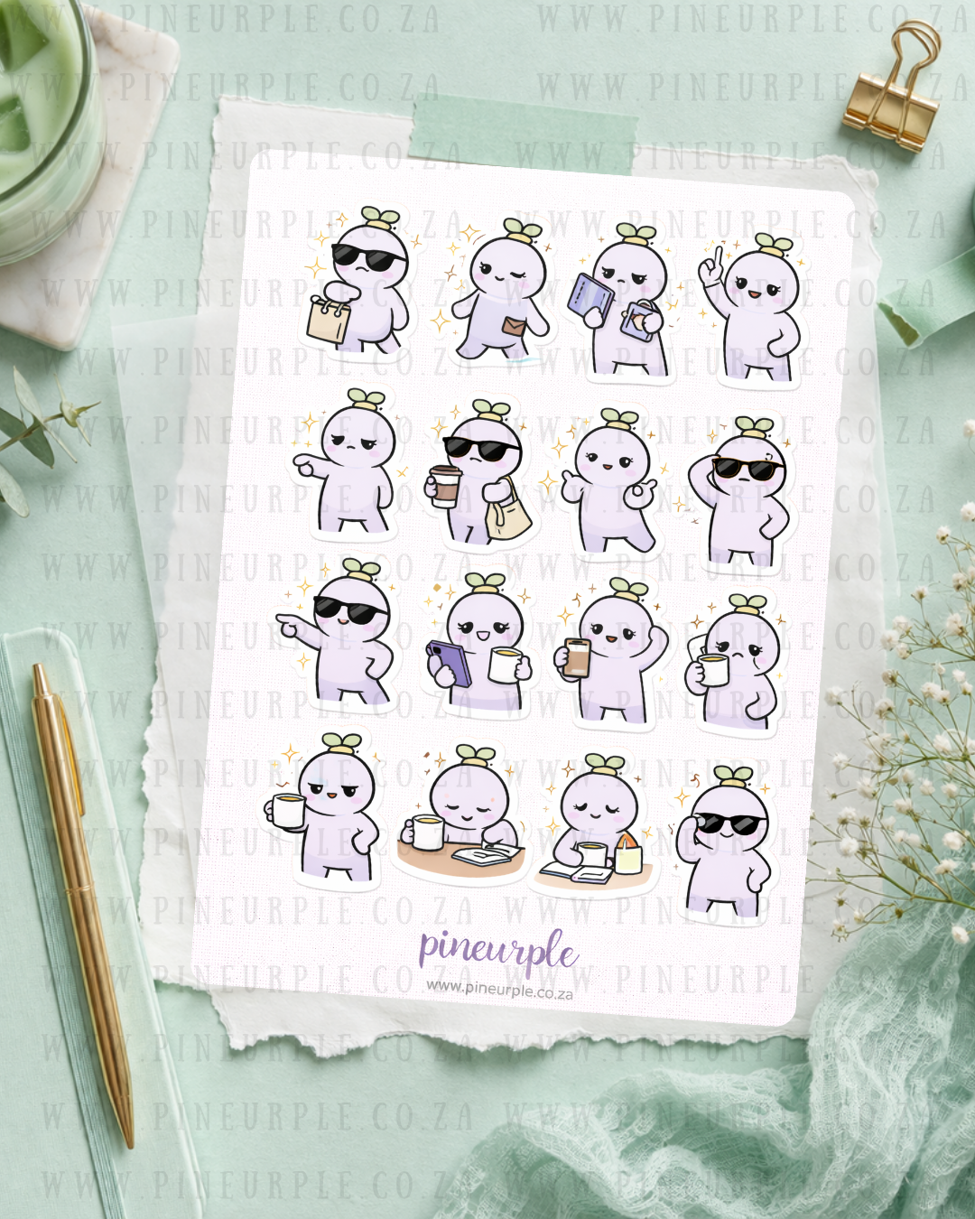 PineBean Sticker Sheet- Feeling Myself
