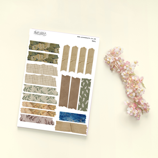 A5 Journal Sticker Sheet WS01