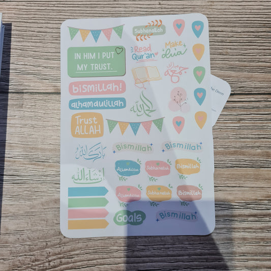 Muslimah Planner Sticker sheet