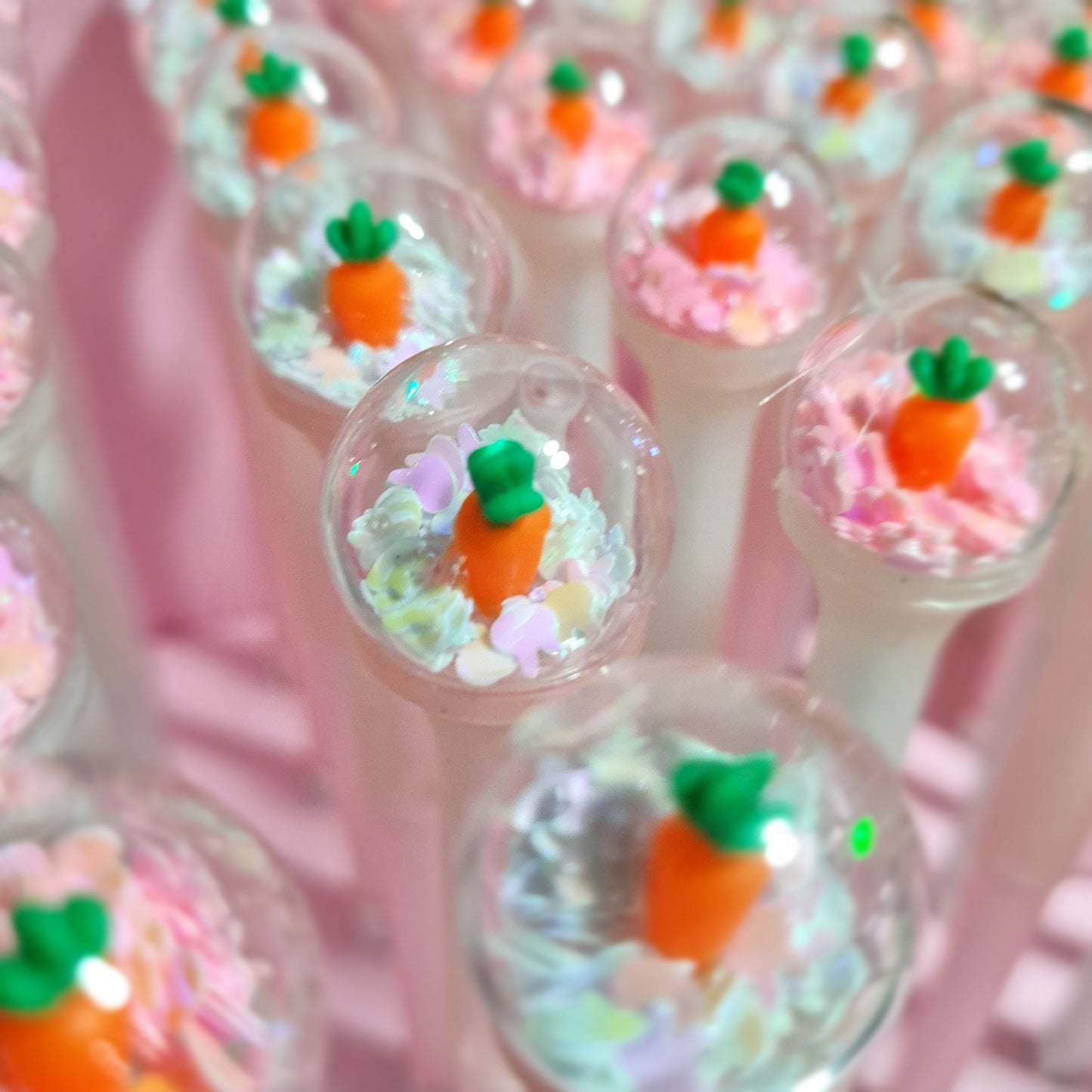 Glass Bauble Carrot Pen