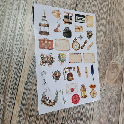 A5 Vintage Stickers
