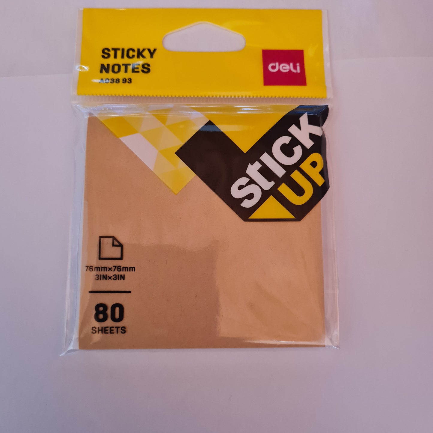 Deli Kraft brown sticky notes