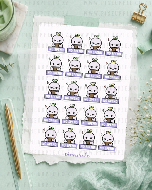 PineBean Sticker Sheet- No Spend