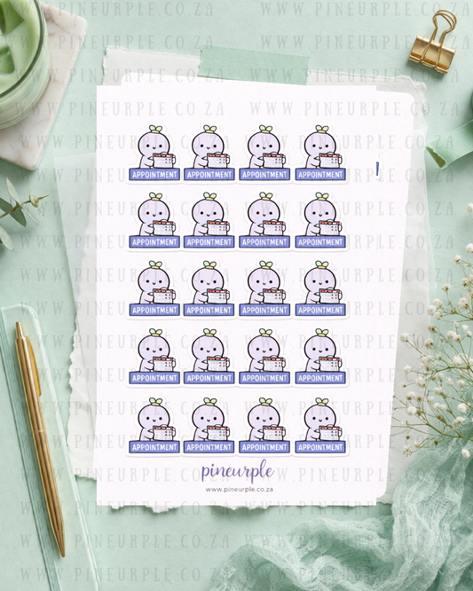 PineBean Sticker Sheet- Appointment