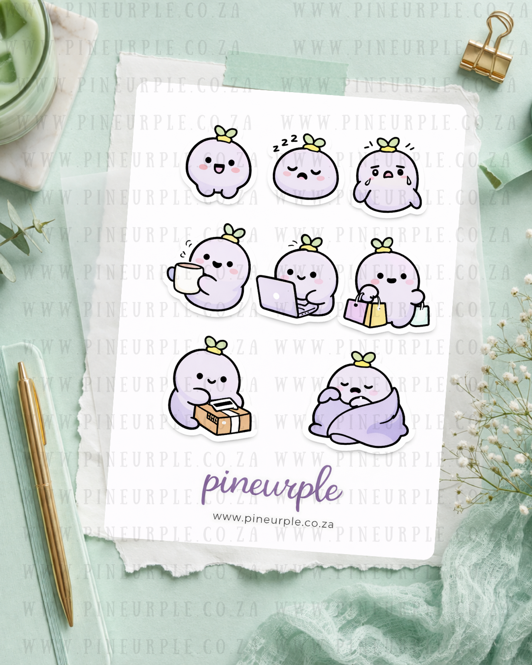PineBean Sticker Sheet- Mixed Sheet