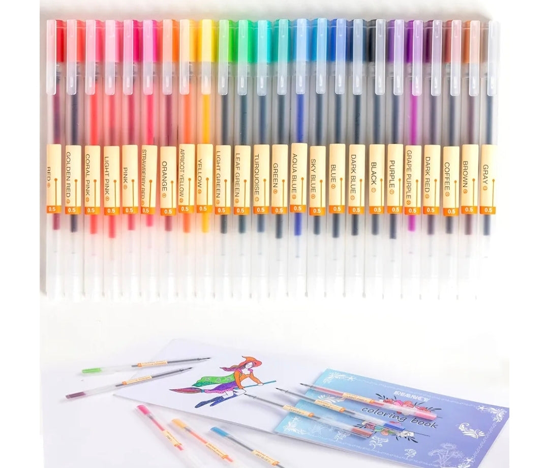 24pc  Generic Muji Colour Pens