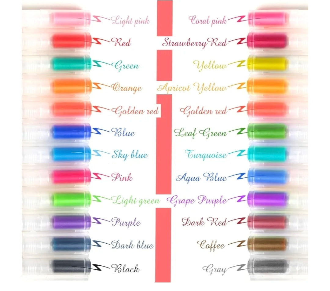 24pc  Generic Muji Colour Pens