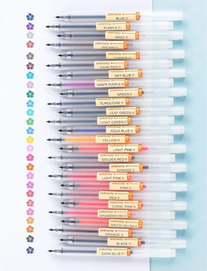 24pc  Generic Muji Colour Pens