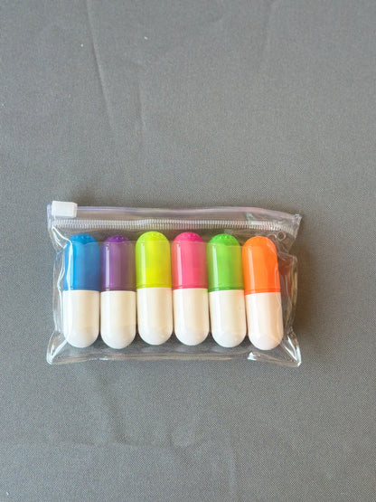 6pc Pill Highlighter