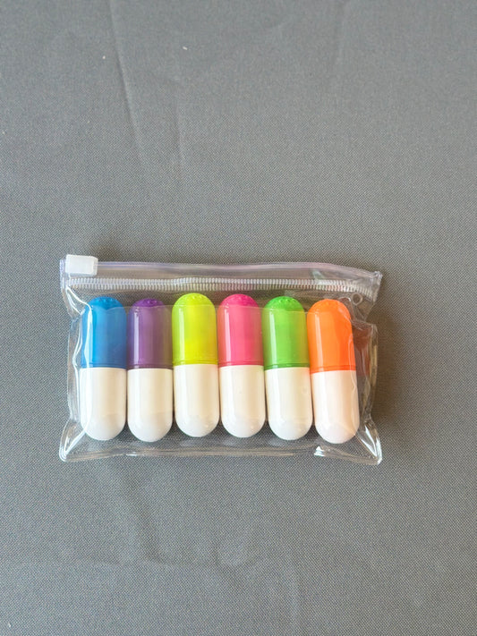 6pc Pill Highlighter