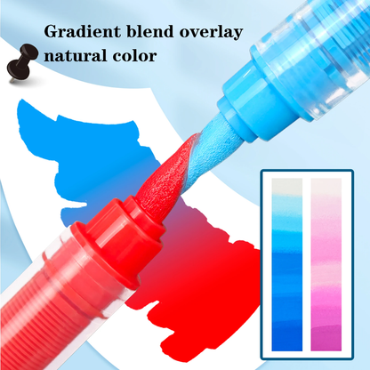 120pc Hdele Acrylic Brush Markers | Blendable Acrylic Paint Pens with Carry Case