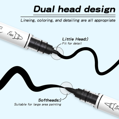 Dual Tipped Acrylic Marker- Single