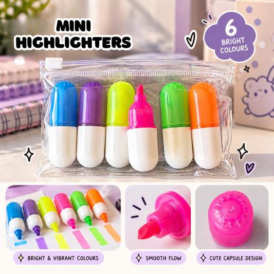 6pc Pill Highlighter