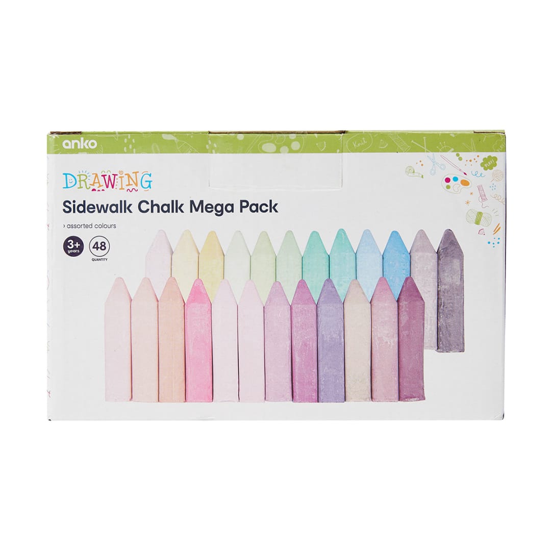 48pc Jumbo Sidewalk chalk