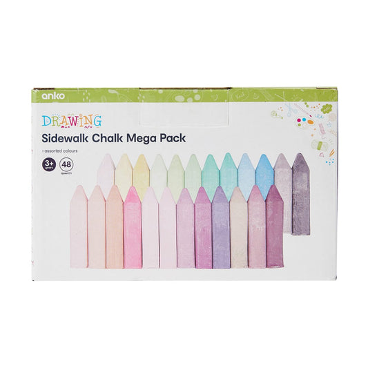 48pc Jumbo Sidewalk chalk