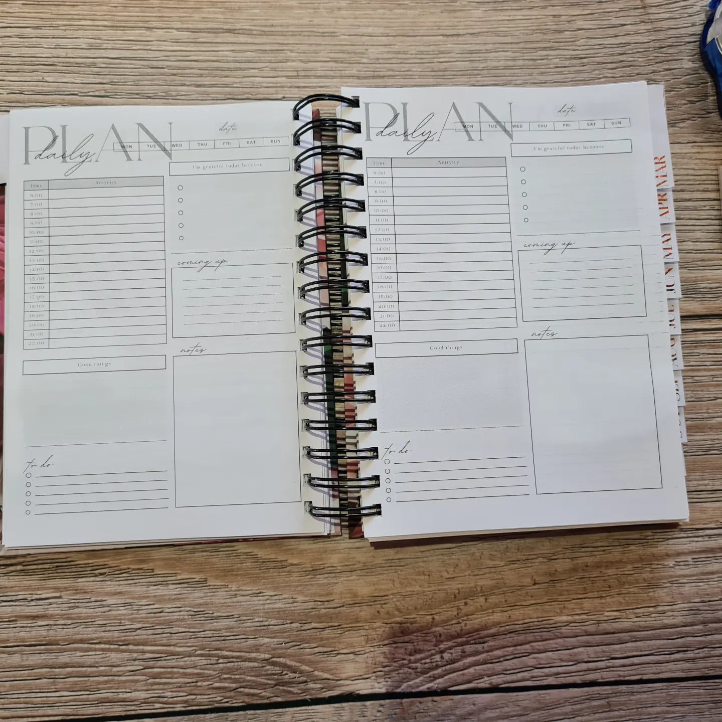 Undated Daily Planner