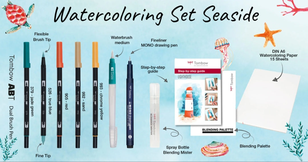 Tombow May & Berry Watercolouring Sets