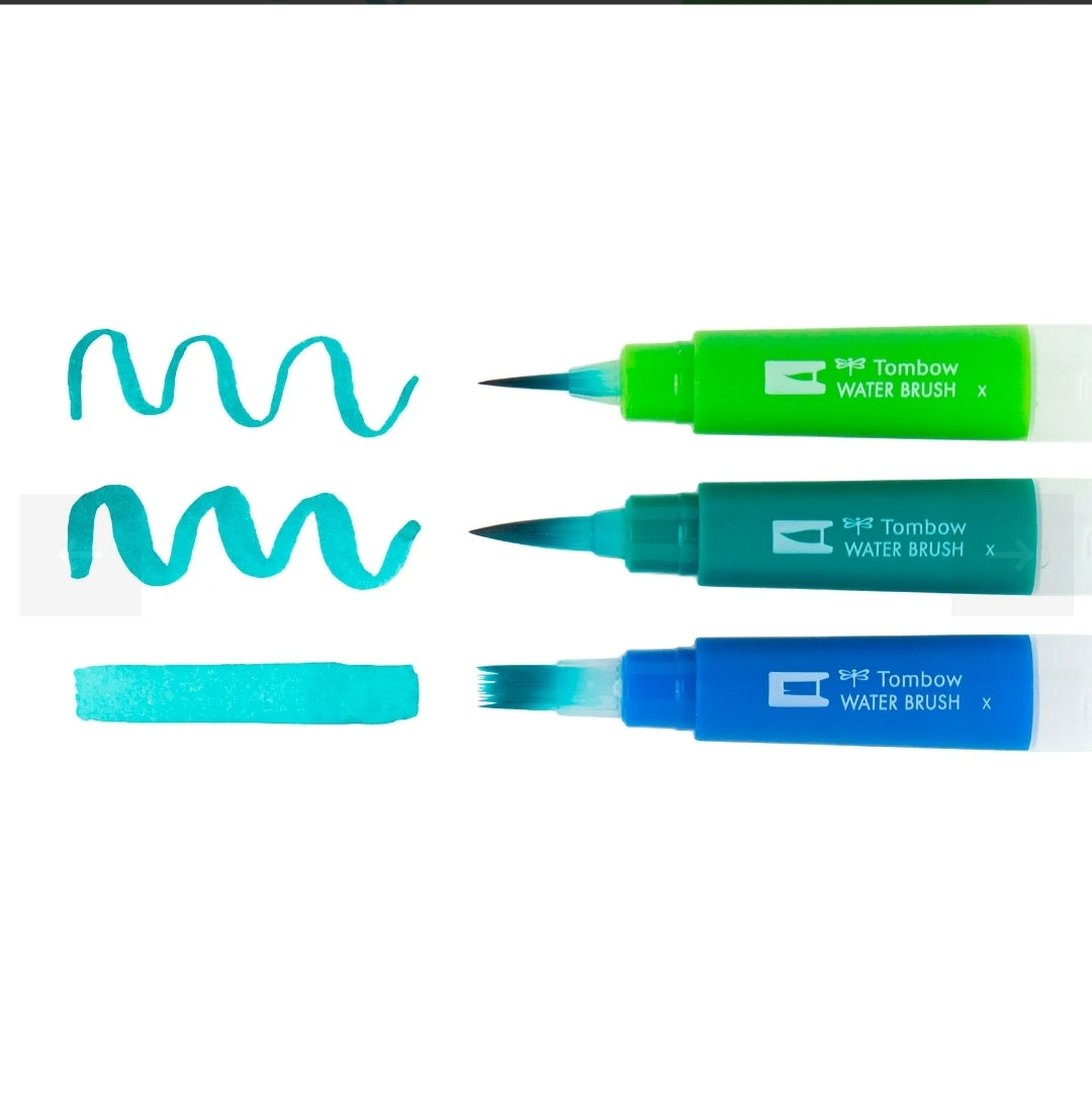 Tombow Water Brush Pen Set of 3