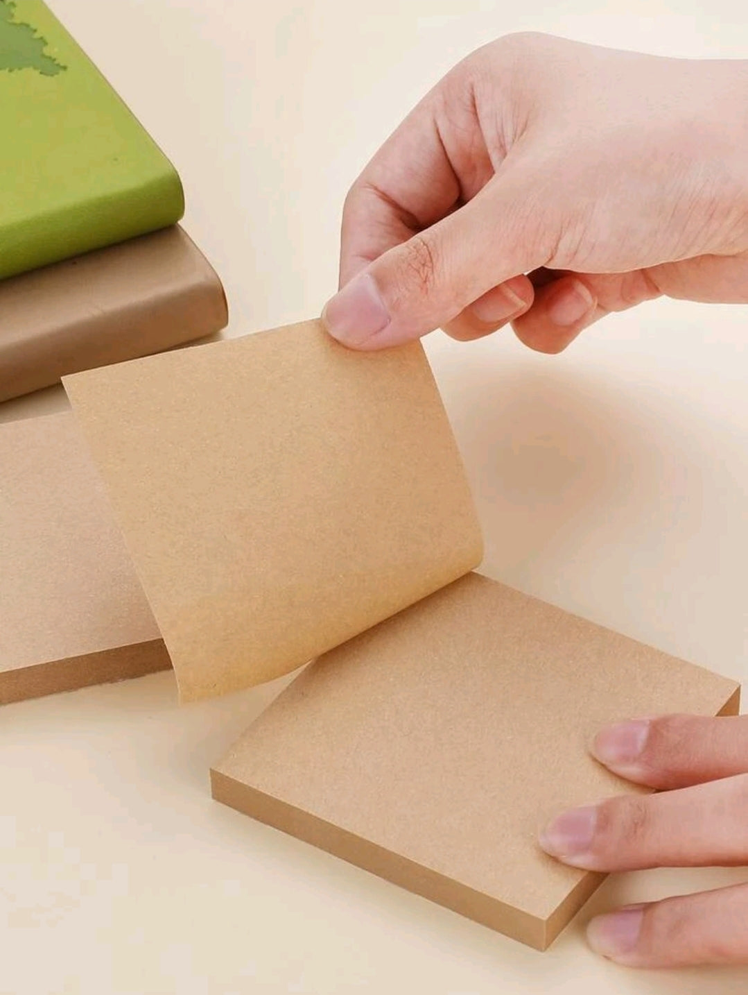 Deli Kraft brown sticky notes