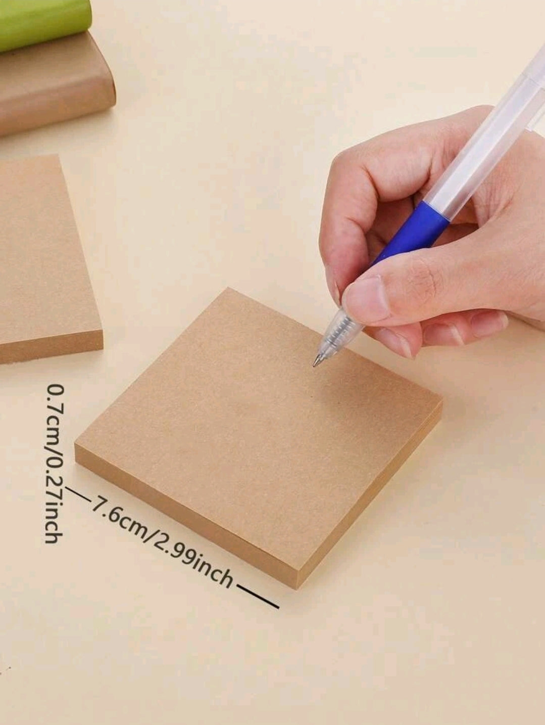 Deli Kraft brown sticky notes