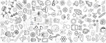 Large Colouring Sheets