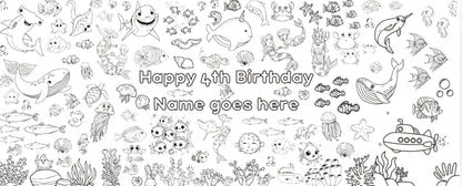Large Colouring Sheets