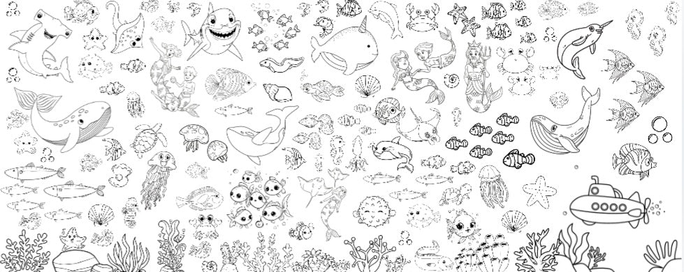 Large Colouring Sheets