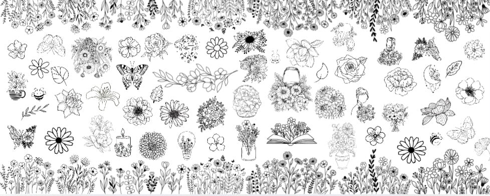 Large Colouring Sheets