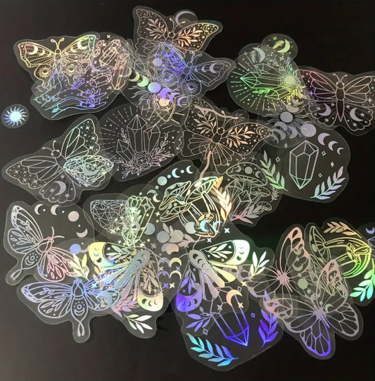 45pc PET Holographic Stickers