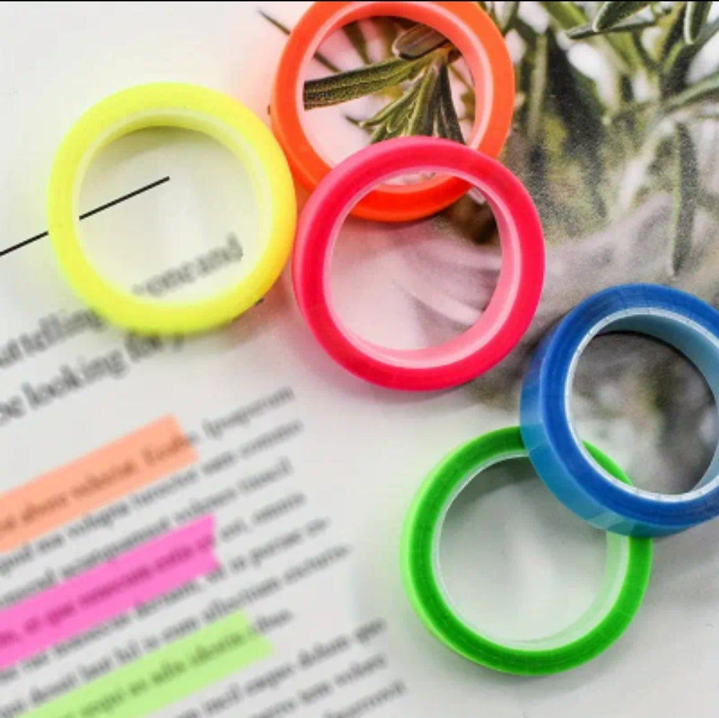 5pc Highlighter Washi Tape