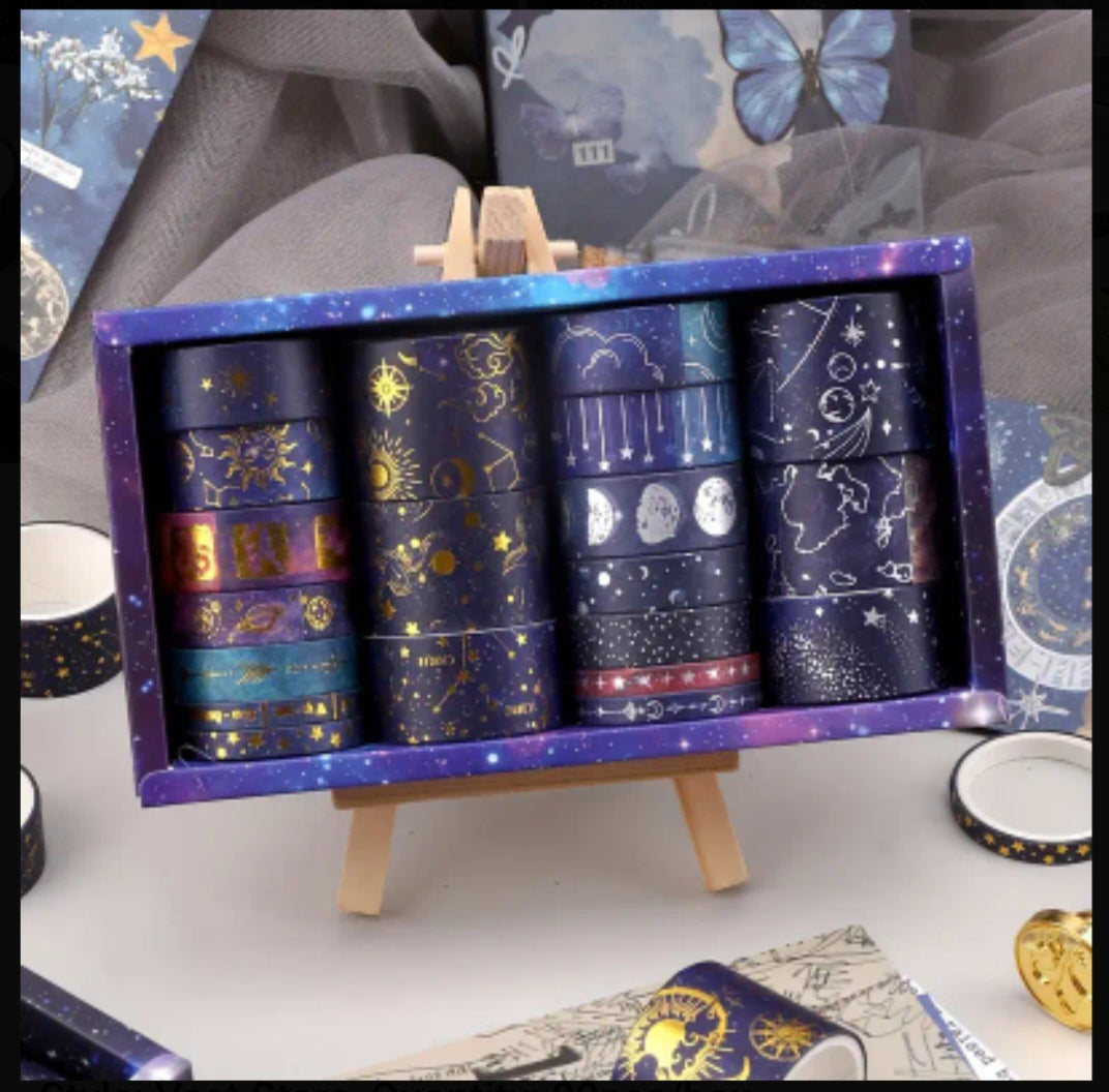 20pc Starry Foiled Washi Set