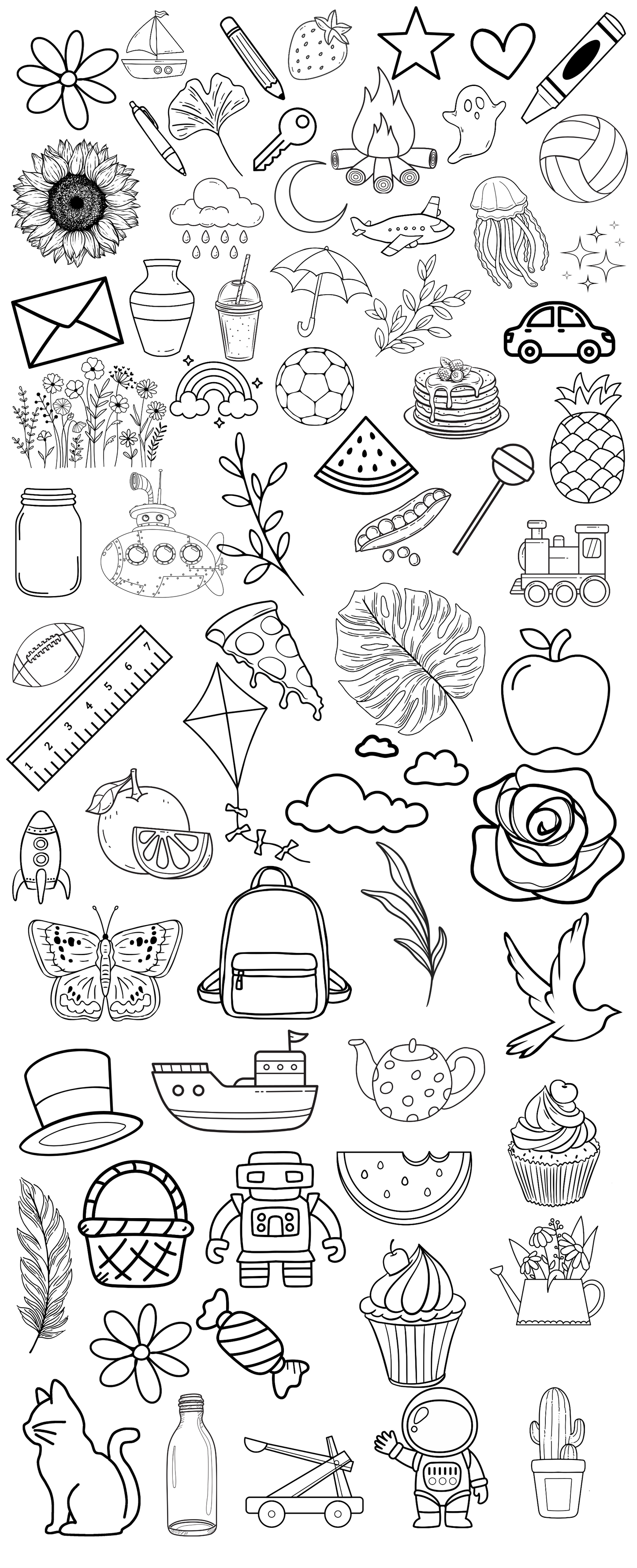 Large Colouring Sheets