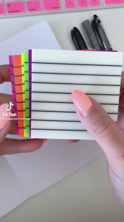 Transparent Sticky Notes-Lined