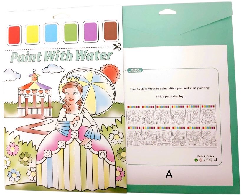 12pc A4 Paint With Water