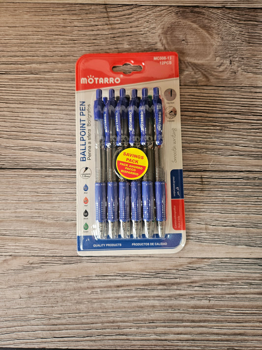 Motarro 12pc Gel Ink Ballpoint Pens