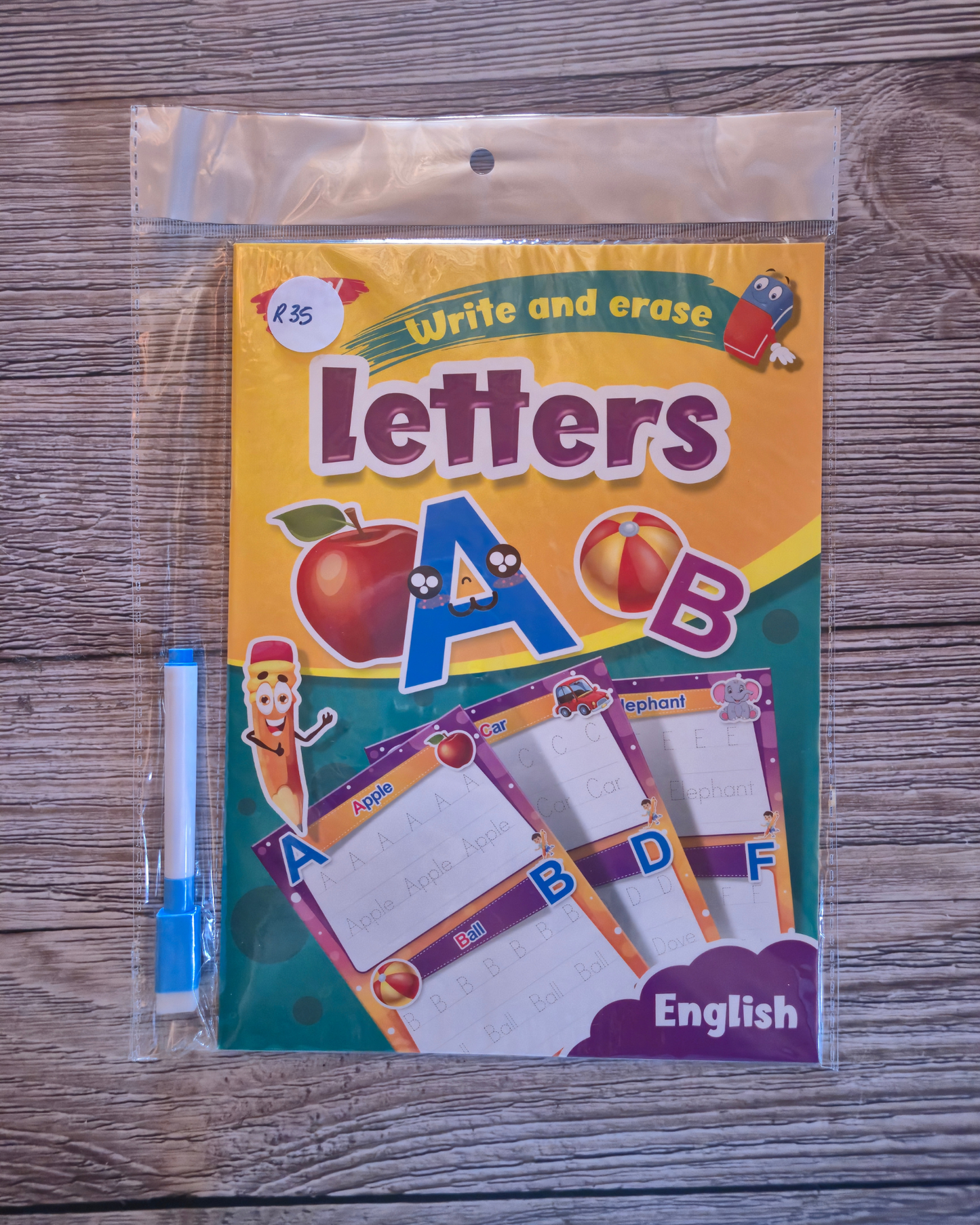 Write & Wipe Letters- A4