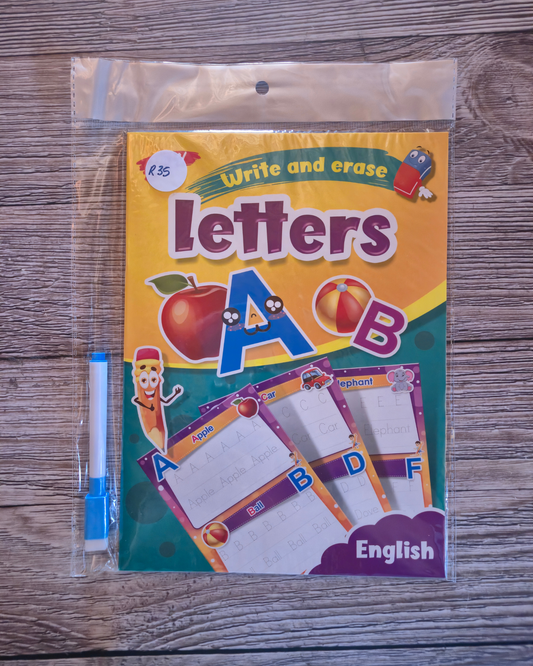 Write & Wipe Letters- A4
