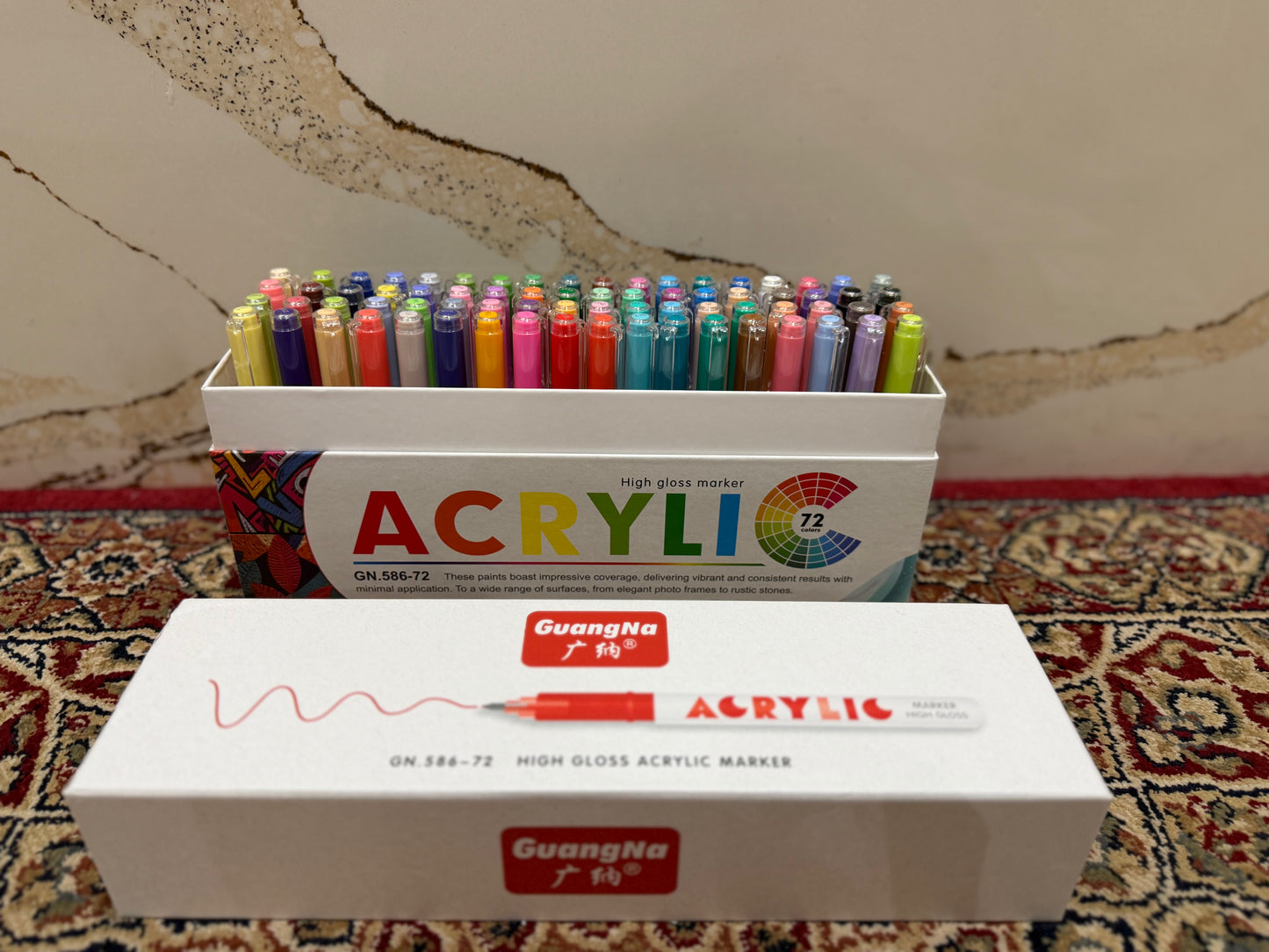 72pc Gel Acrylic Pens