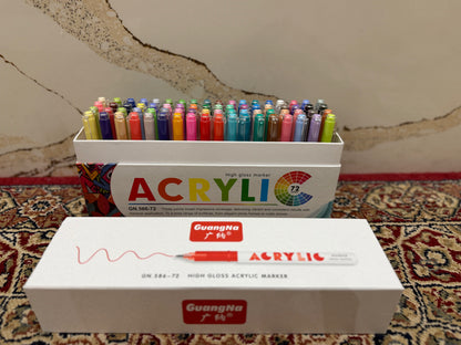 72pc Gel Acrylic Pens