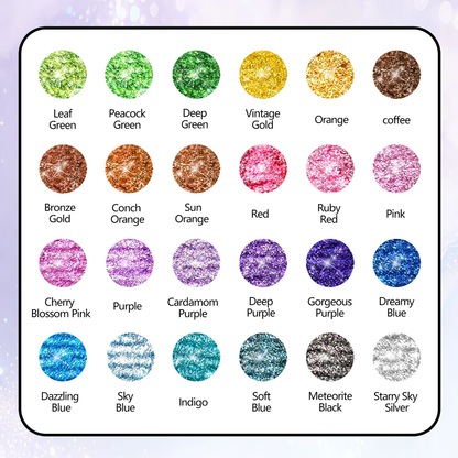 24pc Glitter Markers